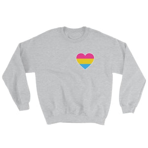 Sweatshirt - Pansexual Heart Sport Grey / S