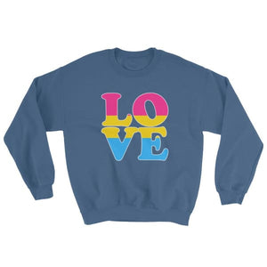 Sweatshirt - Pansexual Love Indigo Blue / S
