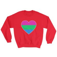 Sweatshirt - Polysexual Big Heart Red / S