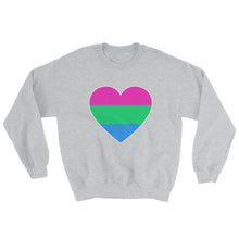 Sweatshirt - Polysexual Big Heart Sport Grey / S