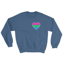 Sweatshirt - Polysexual Heart Indigo Blue / S