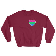Sweatshirt - Polysexual Heart Maroon / S