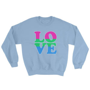 Sweatshirt - Polysexual Love Light Blue / S