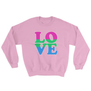Sweatshirt - Polysexual Love Light Pink / S