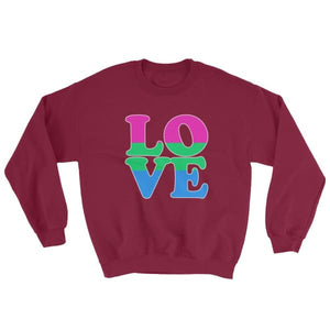Sweatshirt - Polysexual Love Maroon / S