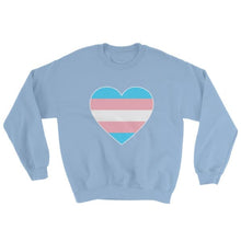 Sweatshirt - Transgender Big Heart Light Blue / S