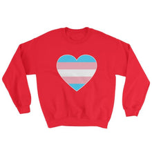 Sweatshirt - Transgender Big Heart Red / S
