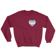 Sweatshirt - Transgender Heart Maroon / S