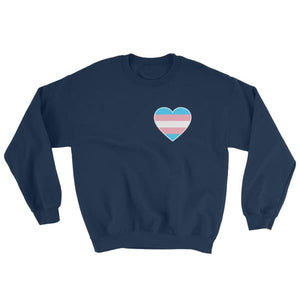 Sweatshirt - Transgender Heart Navy / S