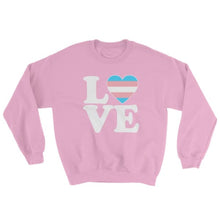 Sweatshirt - Transgender Love & Heart Light Pink / S