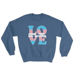 Sweatshirt - Transgender Love Indigo Blue / S