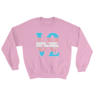 Sweatshirt - Transgender Love Light Pink / S