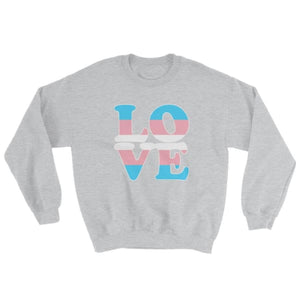 Sweatshirt - Transgender Love Sport Grey / S