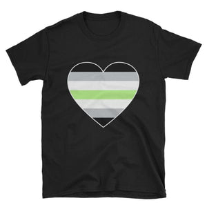 T-Shirt - Agender Big Heart Black / S