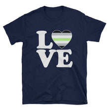 T-Shirt - Agender Love & Heart Navy / S