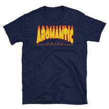 T-Shirt - Aromantic Flames Navy / S