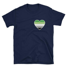T-Shirt - Aromantic Heart Navy / S