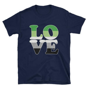 T-Shirt - Aromantic Love Navy / S