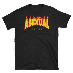 T-Shirt - Asexual Flames Black / S