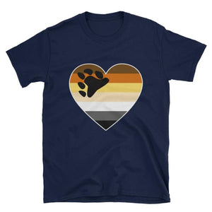 T-Shirt - Bear Pride Big Heart Navy / S