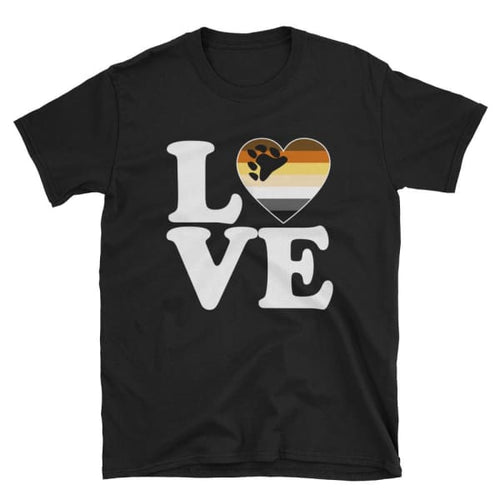 T-Shirt - Bear Pride Love & Heart Black / S