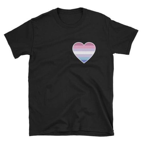 T-Shirt - Bigender Heart Black / S