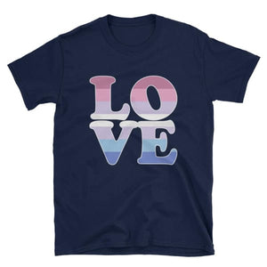T-Shirt - Bigender Love Navy / S