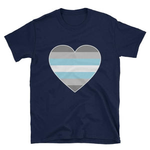 T-Shirt - Demiboy Big Heart Navy / S