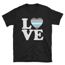 T-Shirt - Demiboy Love & Heart Black / S