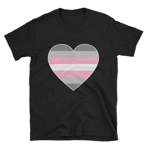 T-Shirt - Demigirl Big Heart Black / S