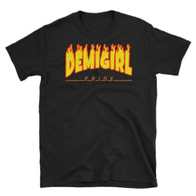 T-Shirt - Demigirl Flames Black / S