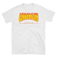 T-Shirt - Genderfluid Flames White / S