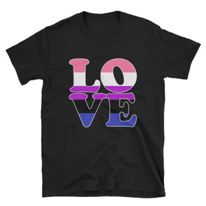 T-Shirt - Genderfluid Love Black / S