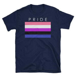 T-Shirt - Genderfluid Pride Navy / S