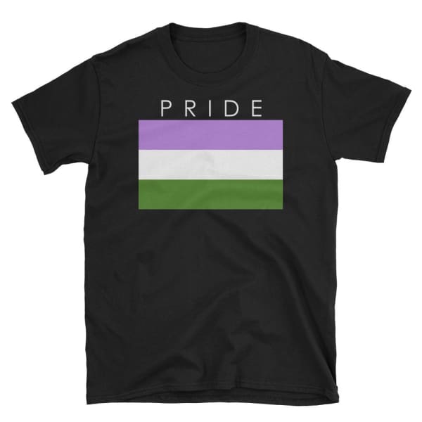 T-Shirt - Genderqueer Pride Black / S