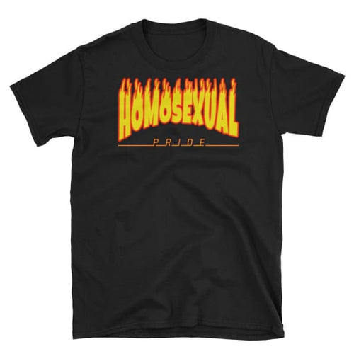 T-Shirt - Homosexual Flames Black / S