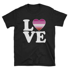 T-Shirt - Lesbian Love & Heart Black / S