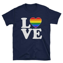 T-Shirt - Lgbt Love & Heart Navy / S