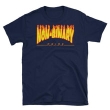 T-Shirt - Non-Binary Flames Navy / S