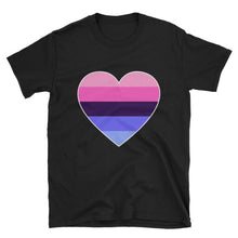 T-Shirt - Omnisexual Big Heart Black / S