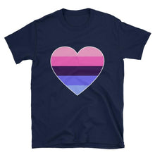 T-Shirt - Omnisexual Big Heart Navy / S