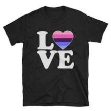 T-Shirt - Omnisexual Love & Heart Black / S