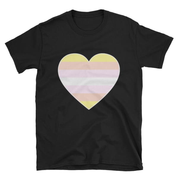 T-Shirt - Pangender Big Heart Black / S