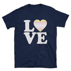 T-Shirt - Pangender Love & Heart Navy / S