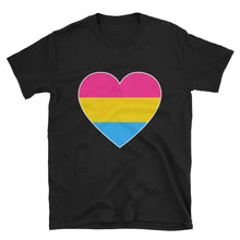 T-Shirt - Pansexual Big Heart Black / S
