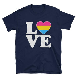 T-Shirt - Pansexual Love & Heart Navy / S