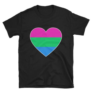 T-Shirt - Polysexual Big Heart Black / S
