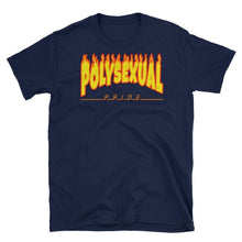 T-Shirt - Polysexual Flames Navy / S