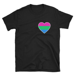 T-Shirt - Polysexual Heart Black / S