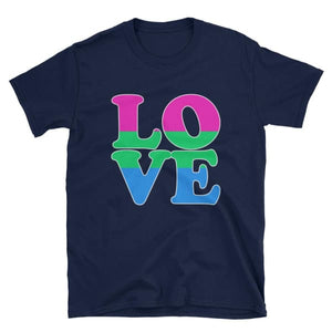T-Shirt - Polysexual Love Navy / S